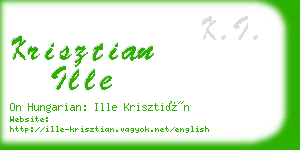 krisztian ille business card